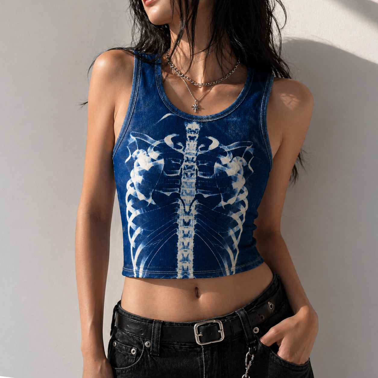BLAUES X-RAY CROP TOP