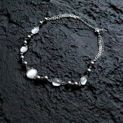 Minimalistische Silber Halskette