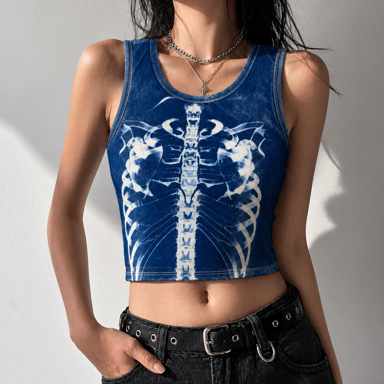 BLAUES X-RAY CROP TOP