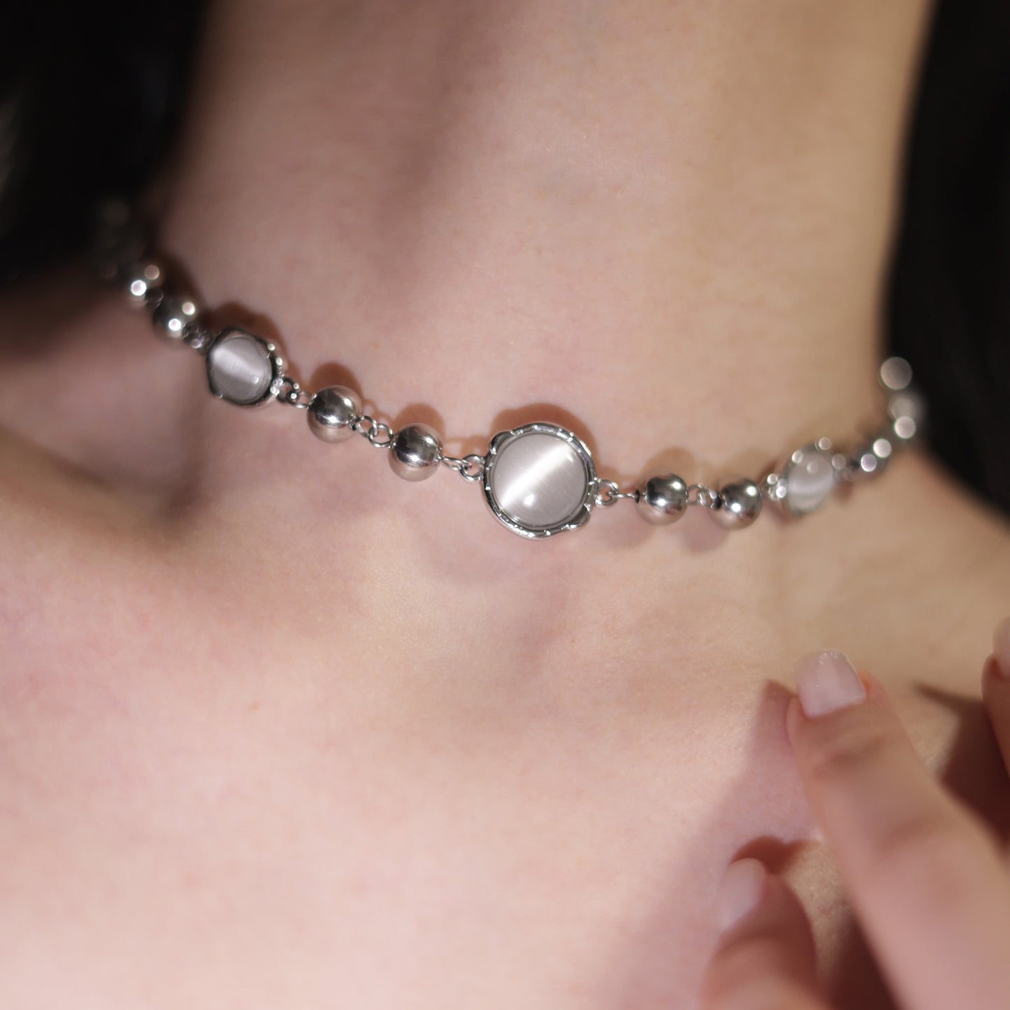 Minimalistische Silber Halskette