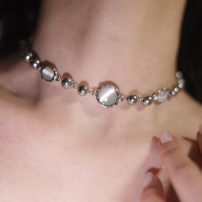 Minimalistische Silber Halskette