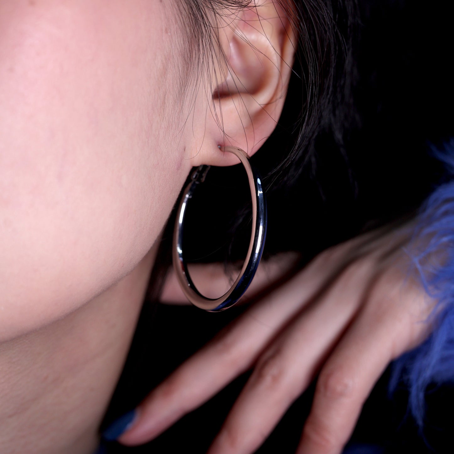 GROSSE SILBER CREOLEN