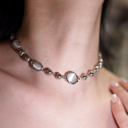 Minimalistische Silber Halskette