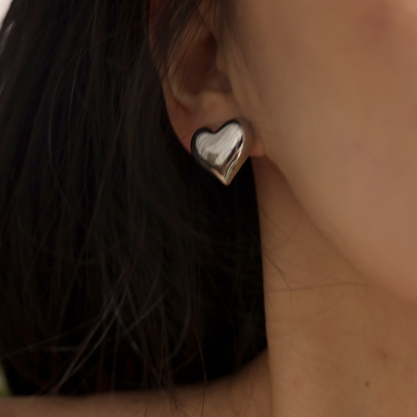 Heart Stud Earrings