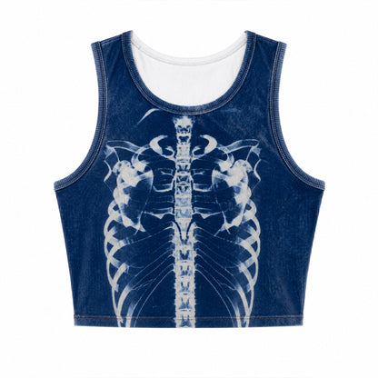 BLAUES X-RAY CROP TOP