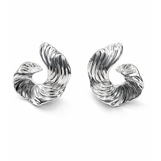 GEHÄMMERTE SILBER OHRRINGE