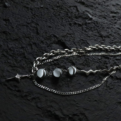 LAYERED CHAIN HALSKETTE