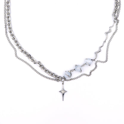 LAYERED CHAIN HALSKETTE