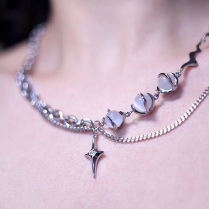 LAYERED CHAIN HALSKETTE