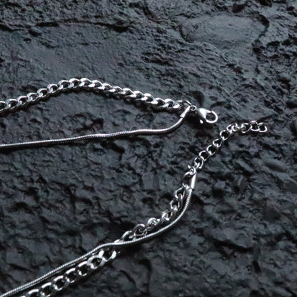 LAYERED MOON NECKLACE