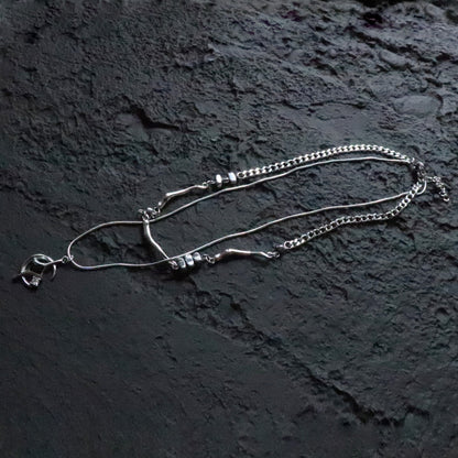 LAYERED MOON NECKLACE